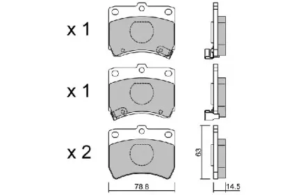 Комплект тормозных колодок, дисковый тормоз AISIN купить